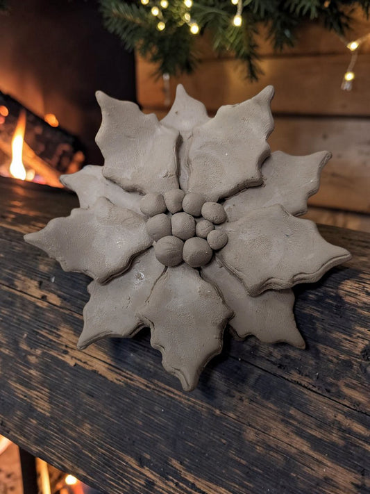 Poinsettia Clay Cutter – 3D Printed Christmas Flower Cutter | 100 mm & 150 mm