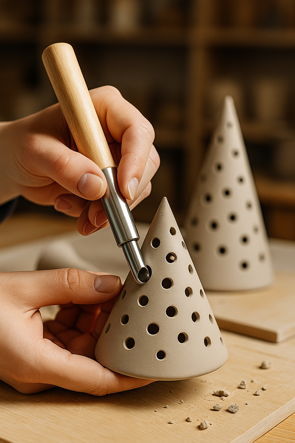 Rei’itystyökalu savelle ja askarteluun – 4–20 mm ruostumaton teräs