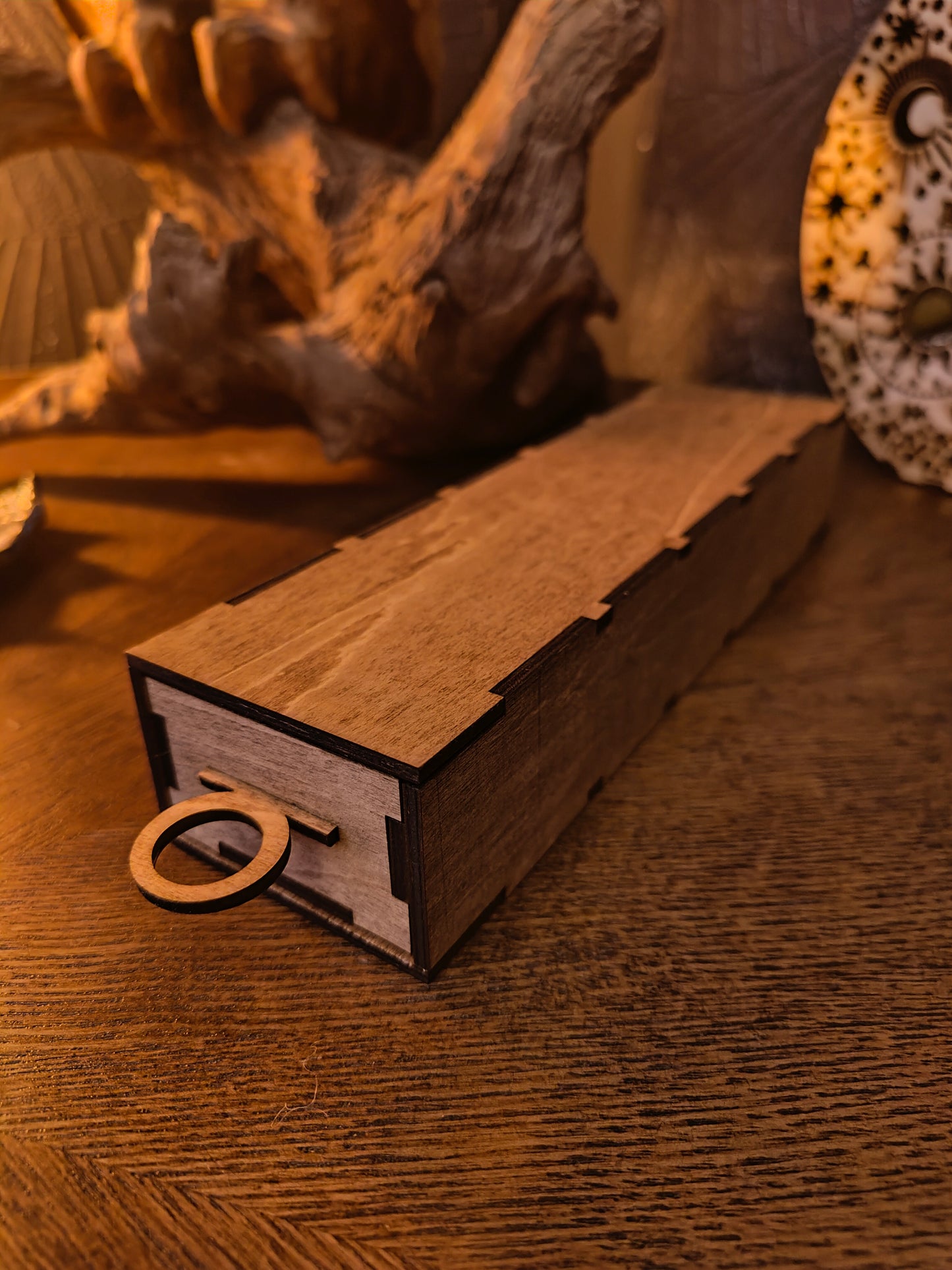 Christmas Gift Set – Handmade Birch Plywood Box & Candy Cinnamon Incense