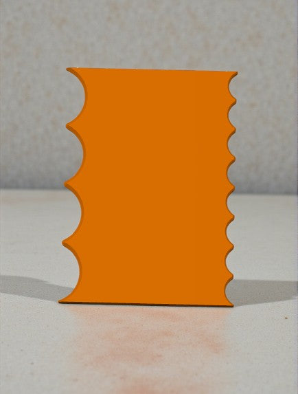 3D-tulostettu dreijausripa Zigzag- tai Scallop-profiililla