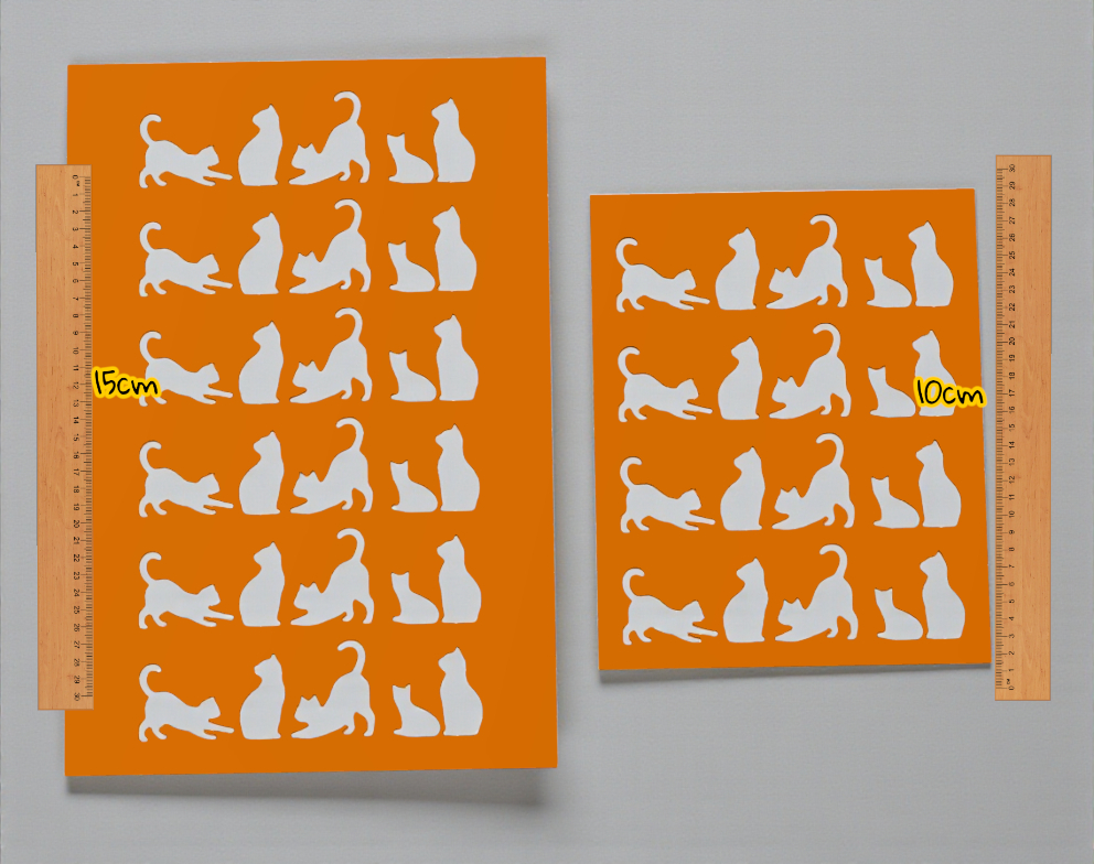  Kissateemaiset sabluunat  – 3 eri kokoa