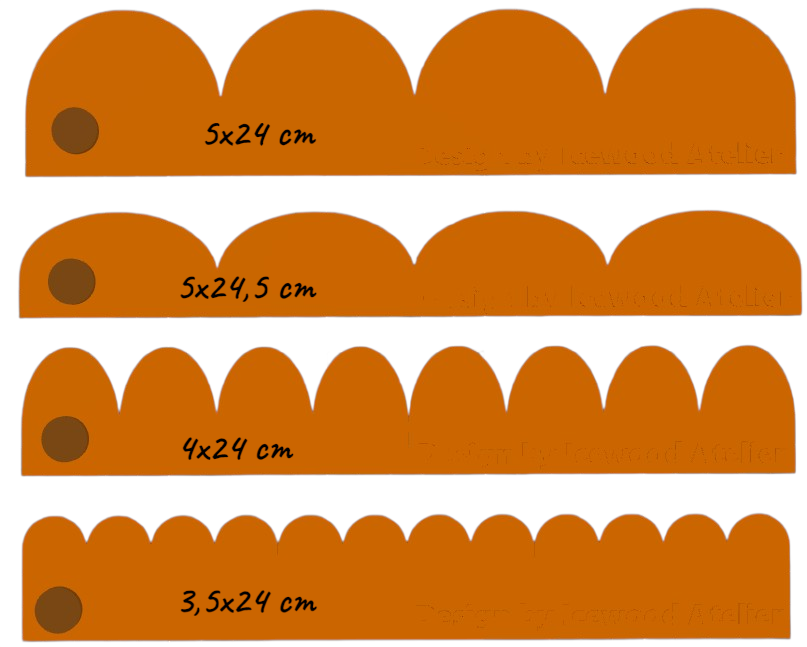 Scalloped Edge Shaping Template Set – Clay & Craft Tool