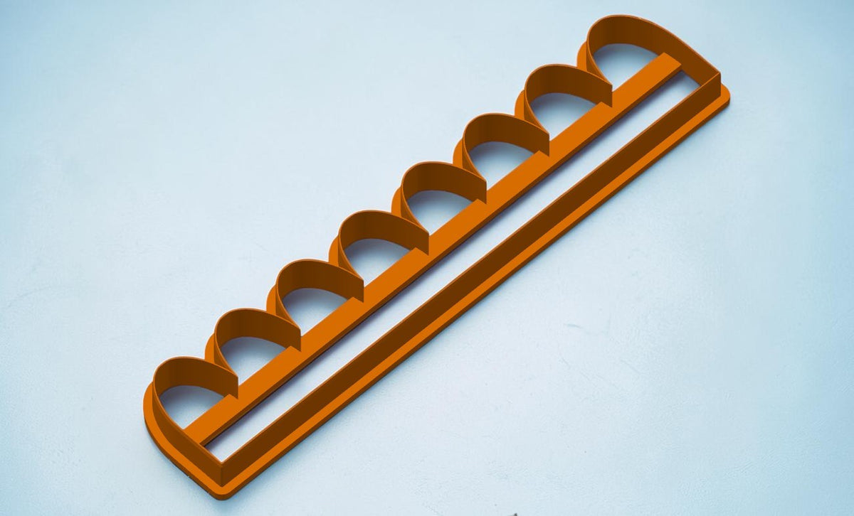 Tall Arch Border Strip Clay Cutter | 3D Printed Pottery Tool