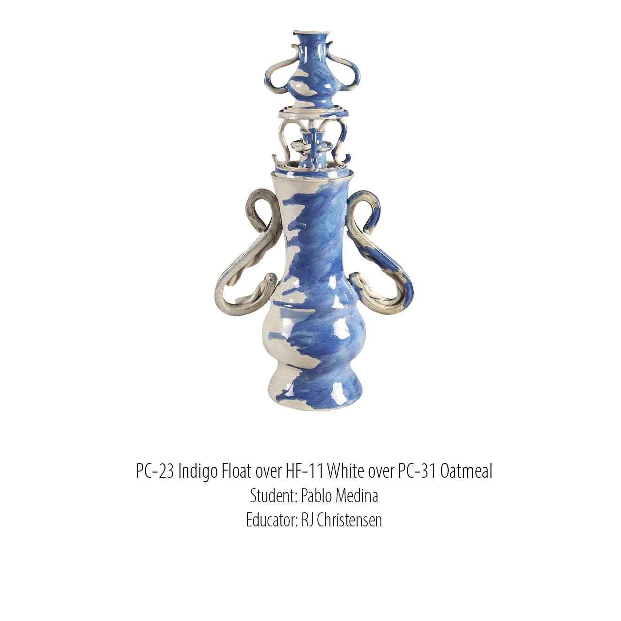 Potter's Choice: AMACO PC-23 Indigo Float – Kivitavaralasite (Sivellinlasite), 472 ml