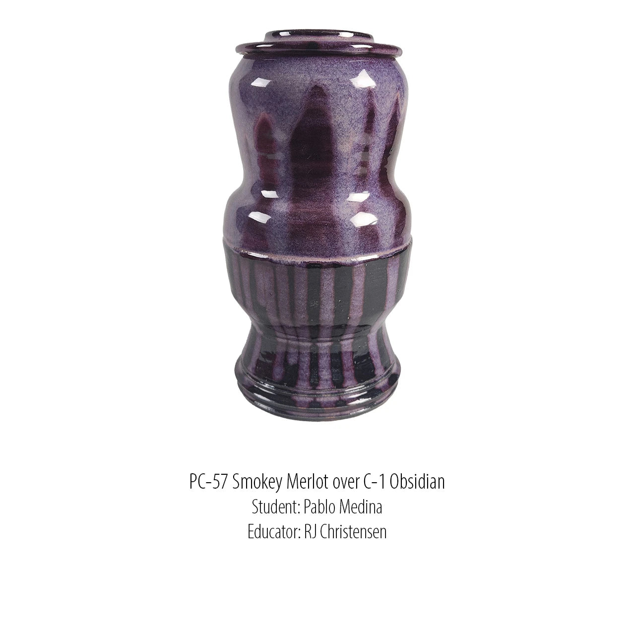 Potter's Choice: AMACO PC-57 Smokey Merlot – Kivitavaralasite (Sivellinlasite), 472 ml