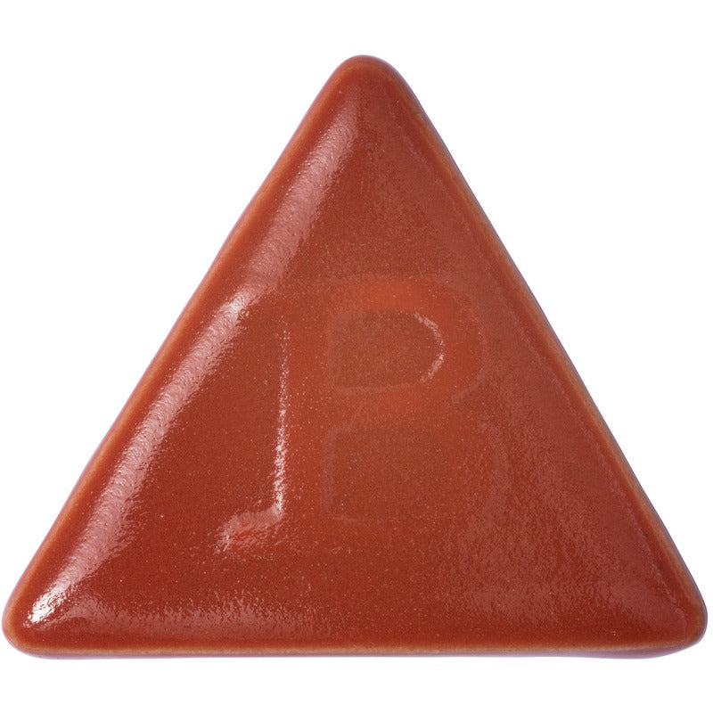 BOTZ 9873 Vermilion red stoneware glaze test tile