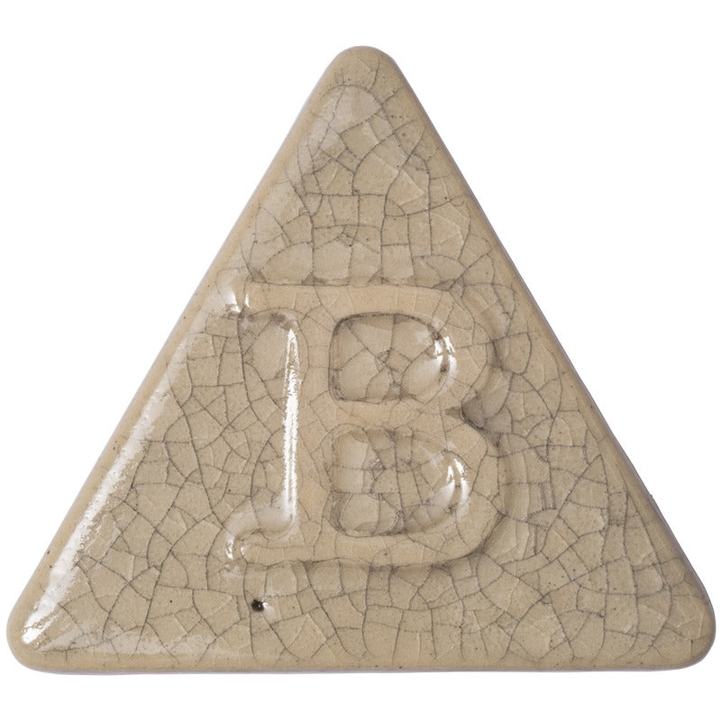 BOTZ 9878 Clear Craquelé crackle stoneware glaze test tile