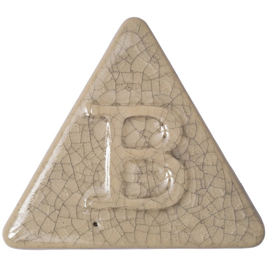 BOTZ 9878 Clear Craquelé crackle stoneware glaze test tile