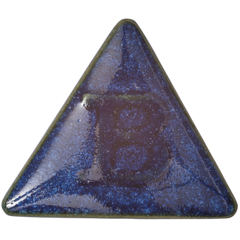 BOTZ 9881 Deep Blue stoneware glaze test tile