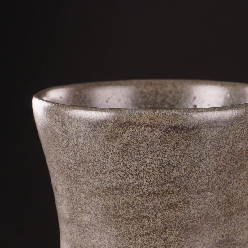 Cup glazed with BOTZ 9893 Grey Basalt, fired at 1250°C