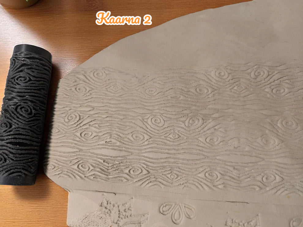 Kaarna-kuviokaulin – luonnon inspiroima pinta savelle ja massoille