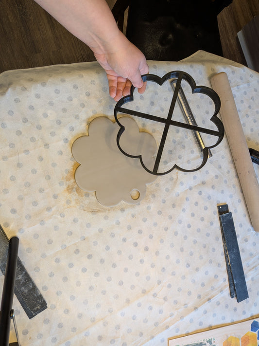 Traditional Gingerbread-Shaped Clay Cutter with Support Cross – 10 cm / 15 cm / 20 cm