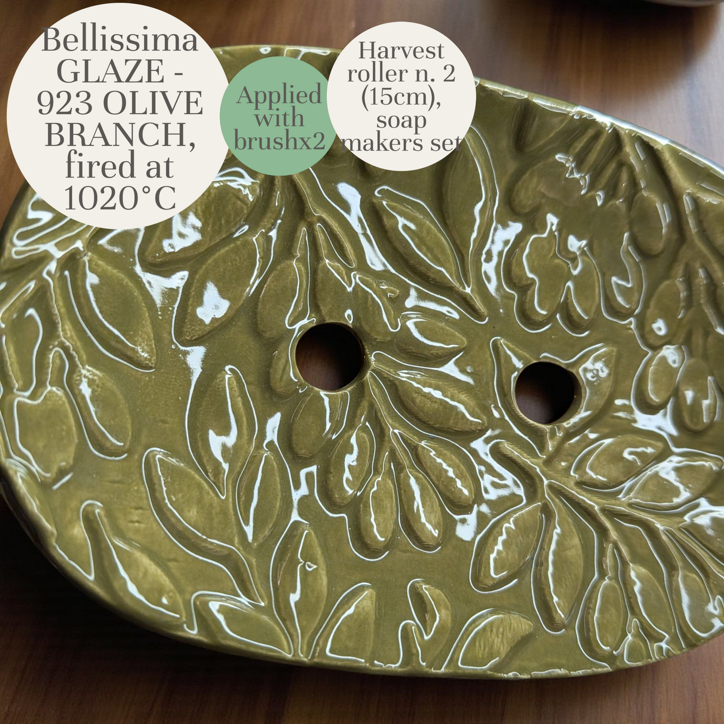 *Laajapolttoinen* Bellissimo Olive Branch Glaze