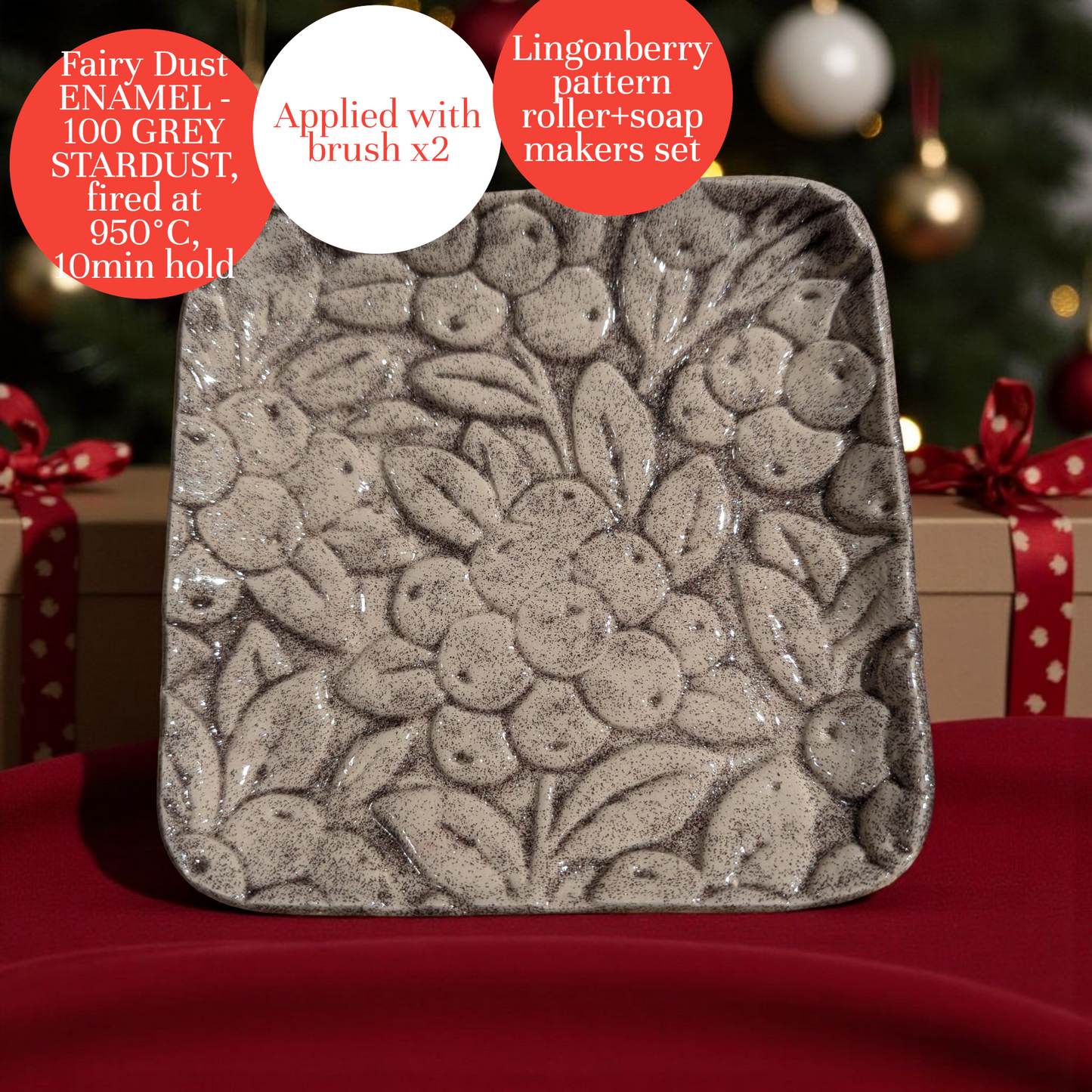 *Matala poltto* Colorobbia Fairy Dust 100 Grey Stardust – harmaanhopea efektilasite (tilaustuote)