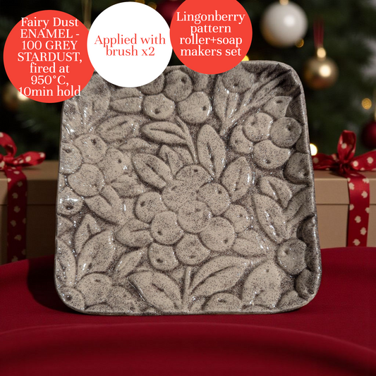 *Matala poltto* Colorobbia Fairy Dust 100 Grey Stardust – harmaanhopea efektilasite (tilaustuote)