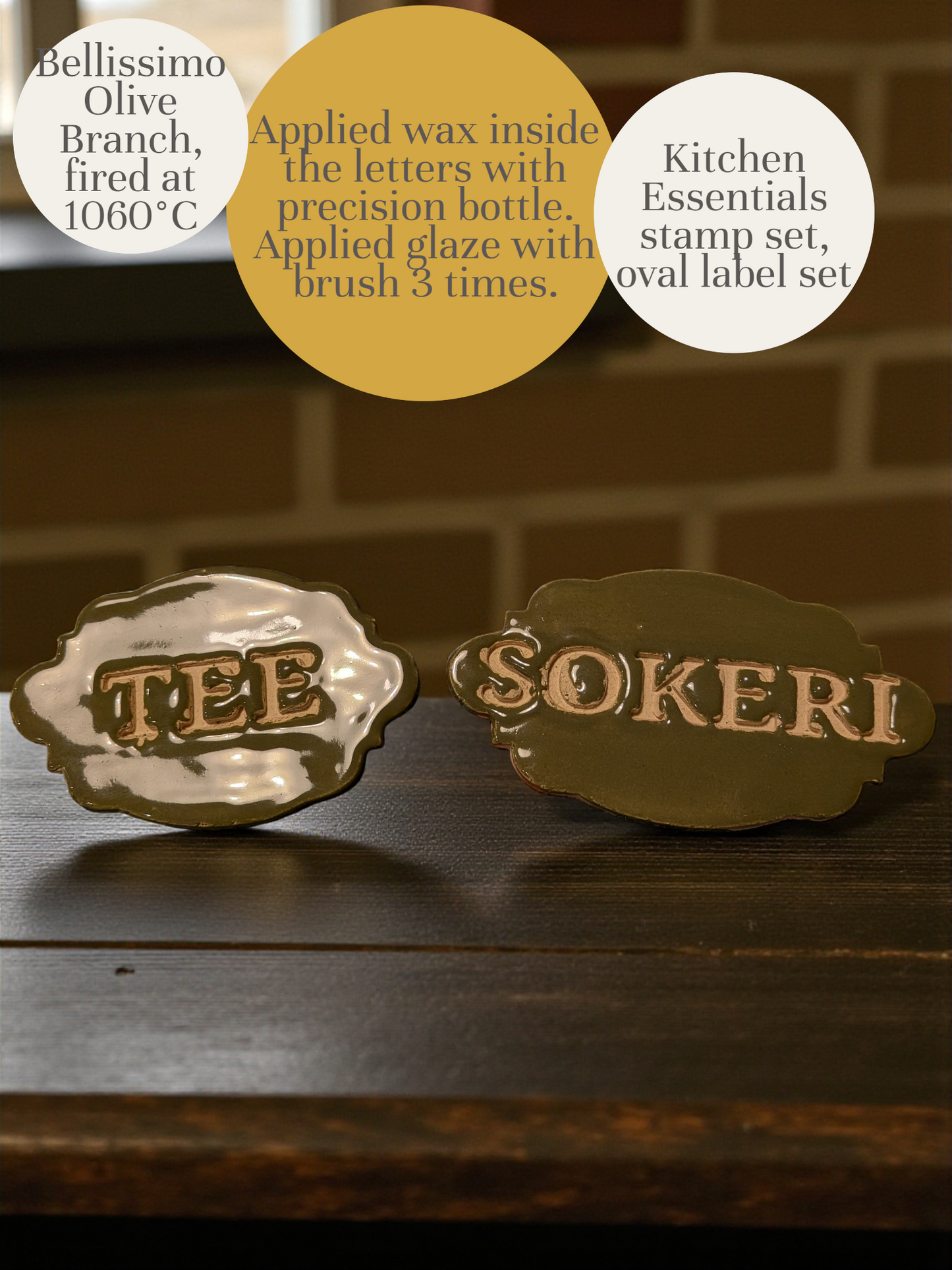 *Laajapolttoinen* Bellissimo Olive Branch Glaze