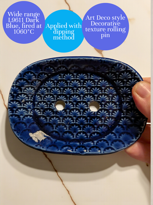 Art Deco style Decorative texture rolling pin – for unique and detailed clay surfaces