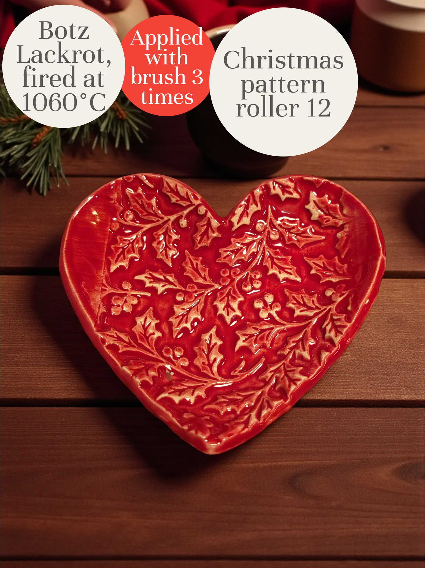 Jouluiset kuviokaulimet keramiikkaan ja polymeerisavitöihin