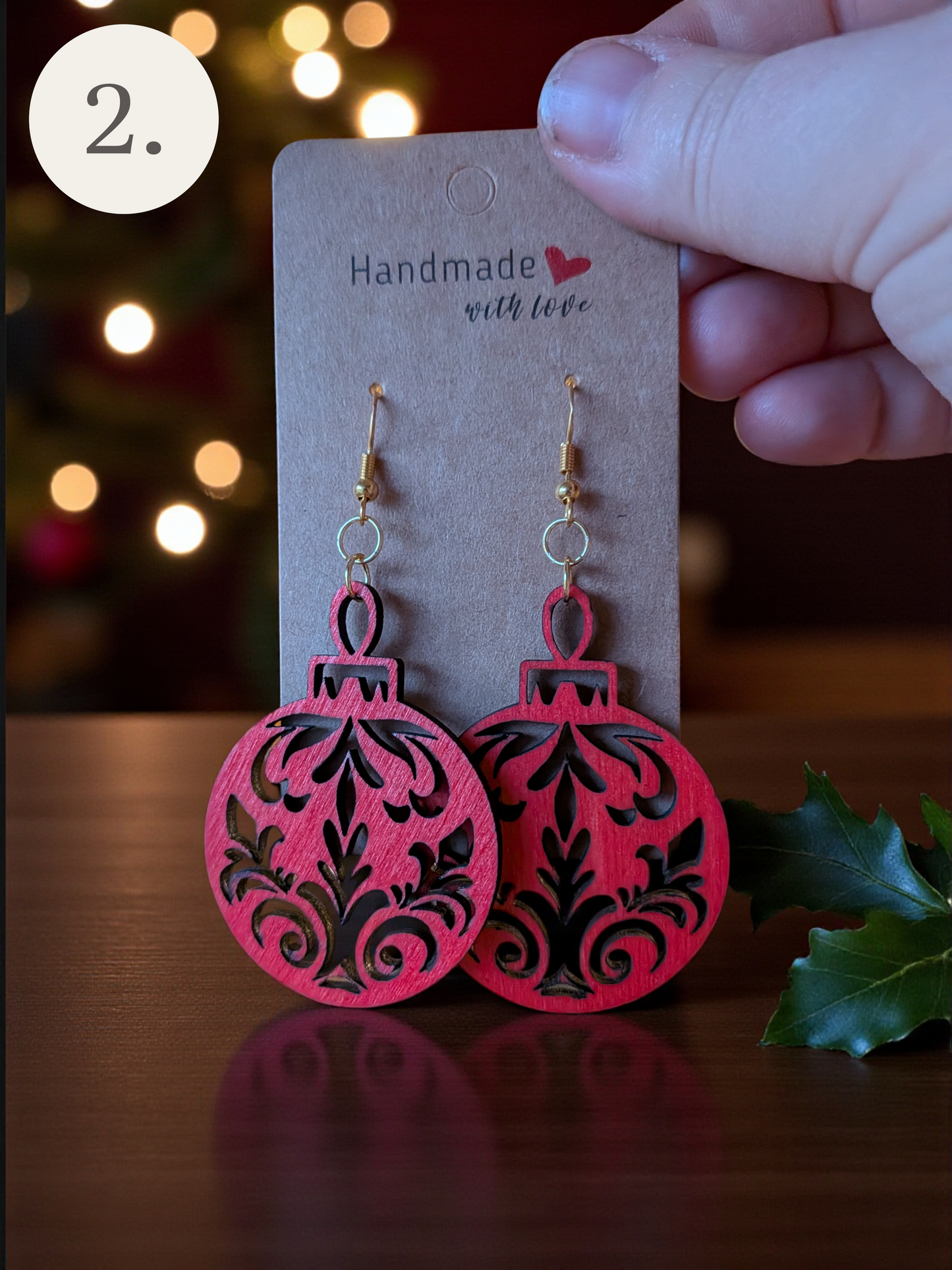 Joulupallokorvakorut – suomalainen koivuvaneri