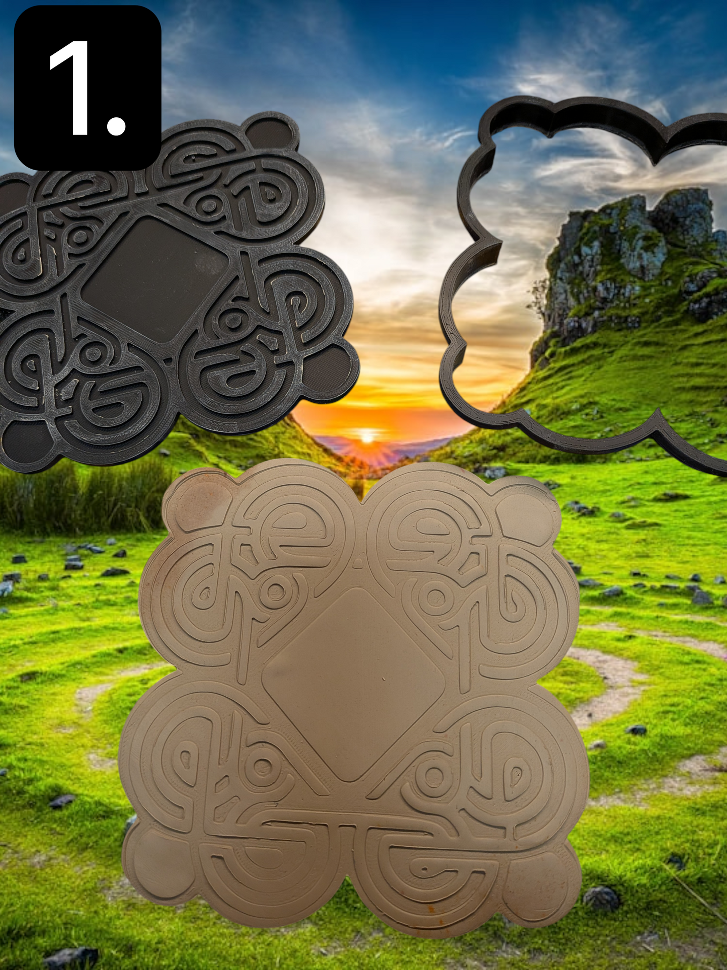 Celtic-inspired stamp and cutter set