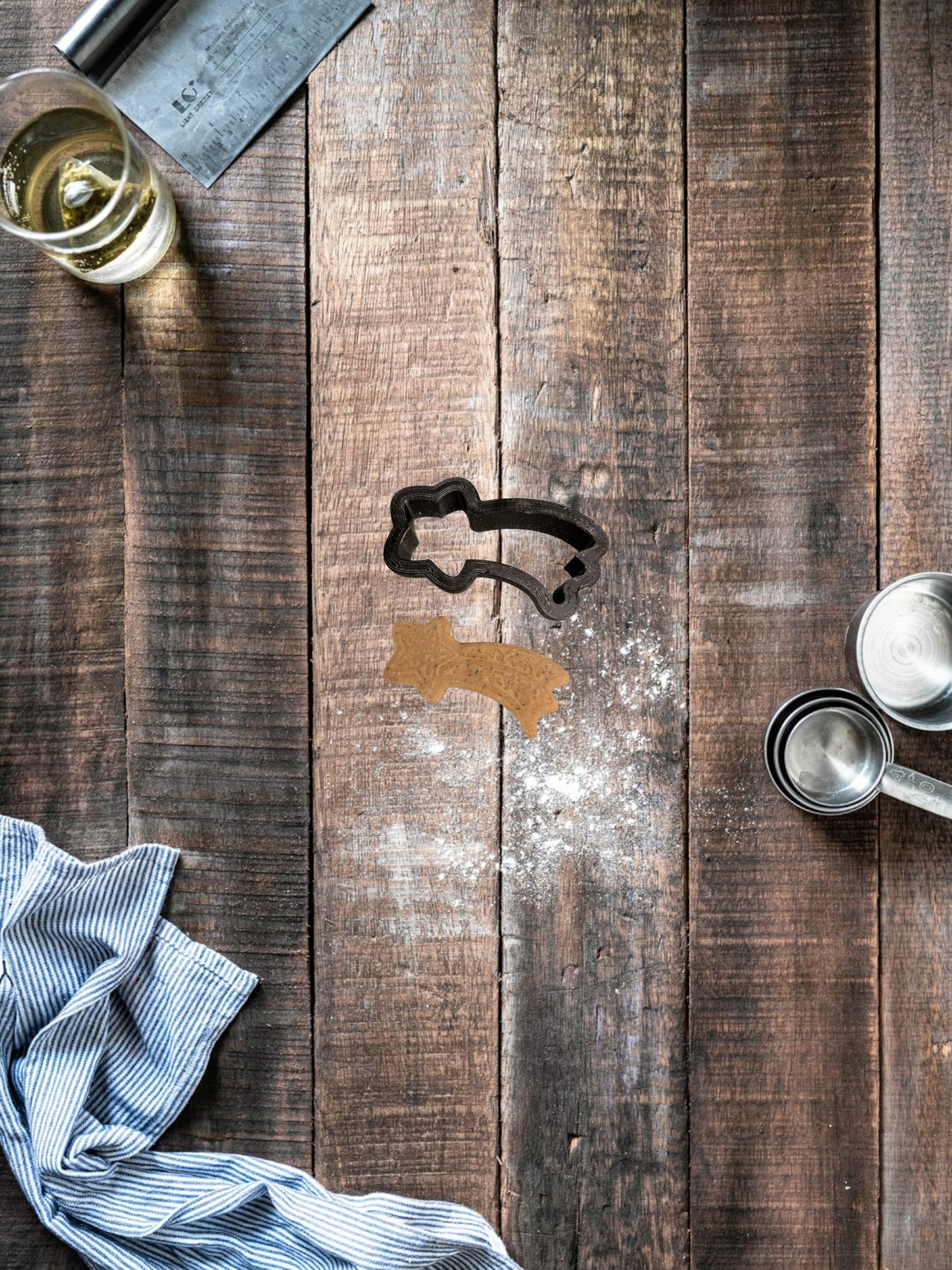 Tähdenlento keksileikkuri | 3D-tulostettu työkalu leivontaan, NonOil