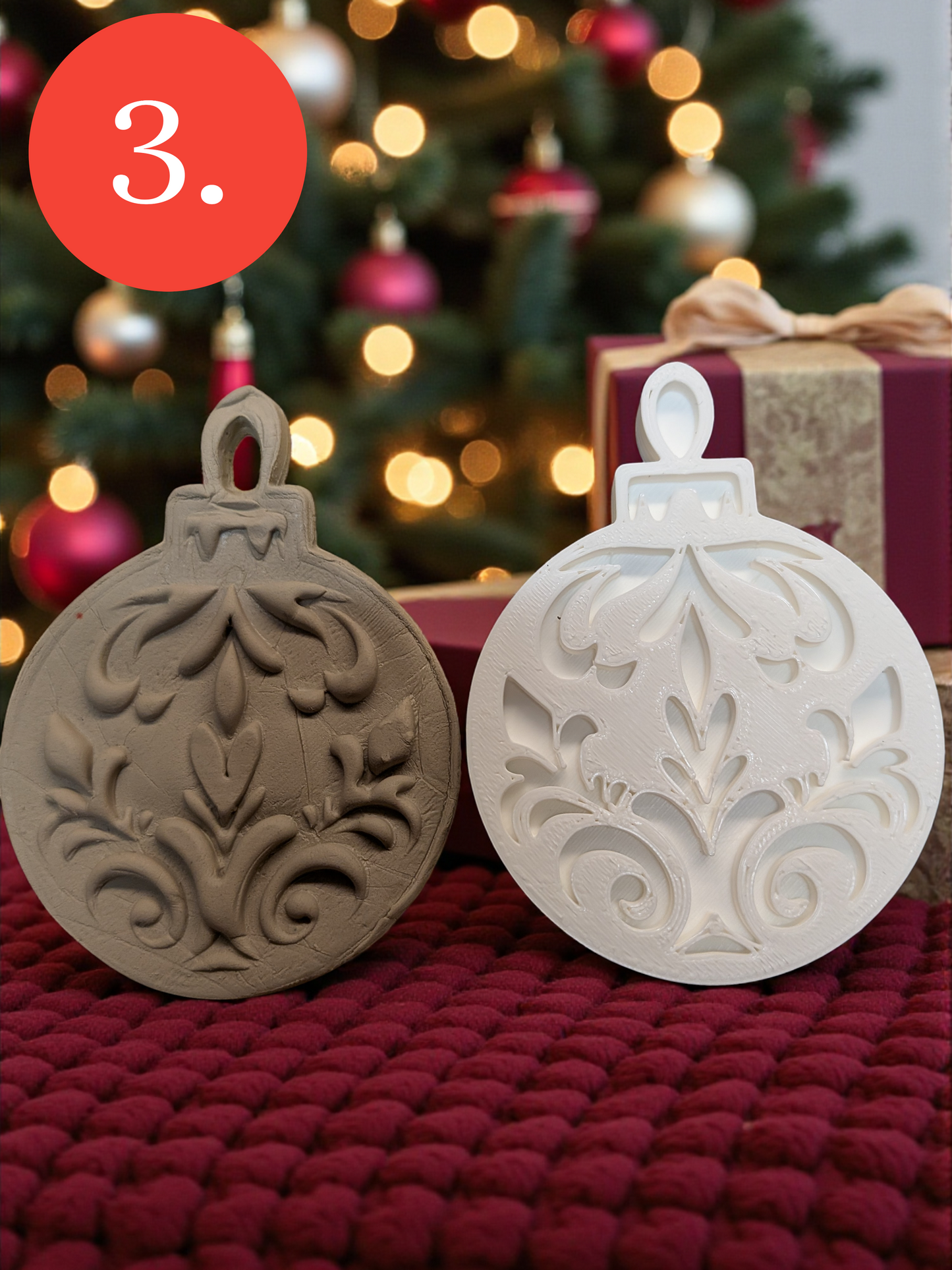 Joulukoristeen leikkurisetti ja leimasin – Yhdisteltävät kuviot