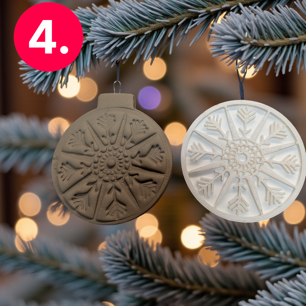 Joulukoristeen leikkurisetti ja leimasin – Yhdisteltävät kuviot