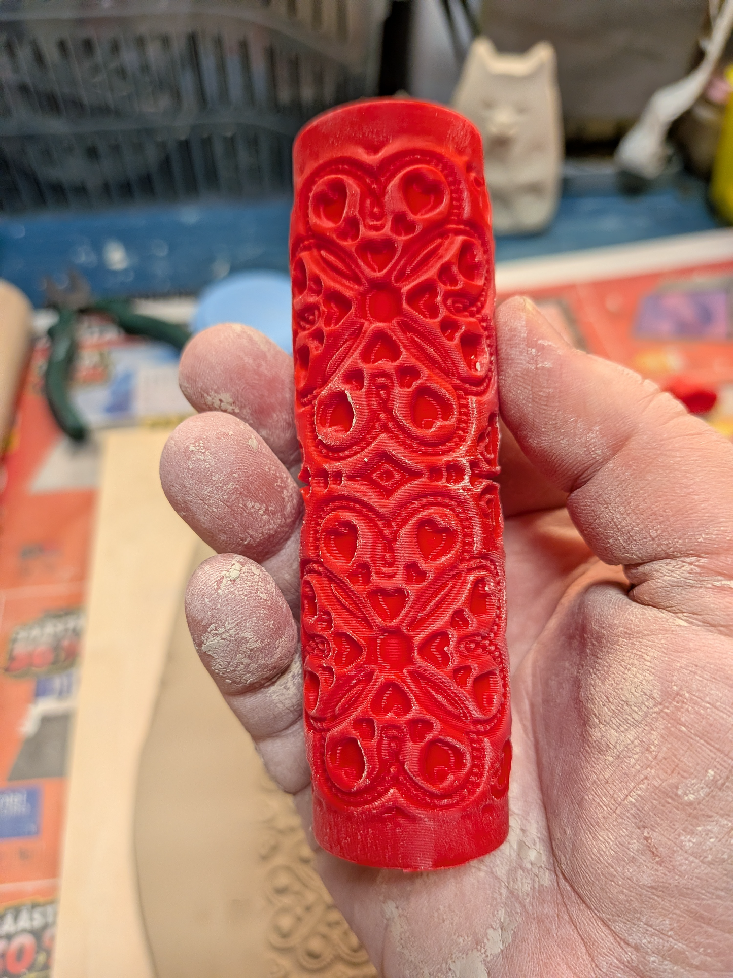 Valentines Texture Rollers – Decorative Valentine's Day Patterns for Clay