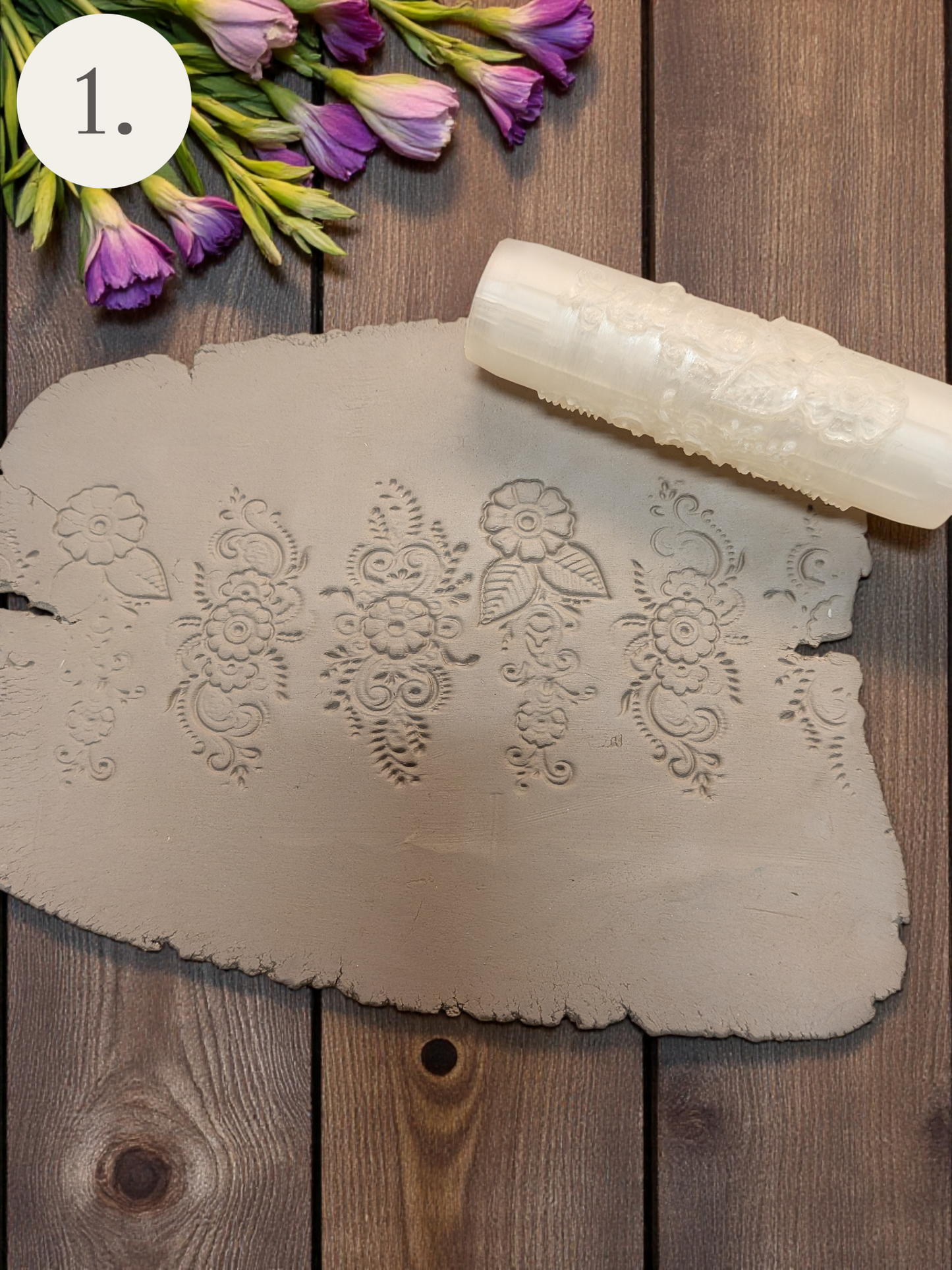 Henna Texture Rollers – Decorative Floral Patterns for Clay