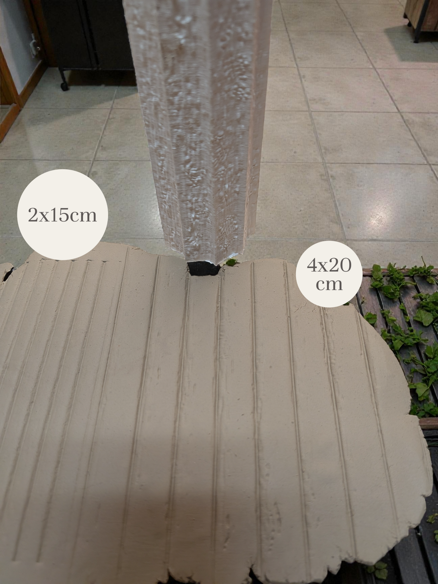 Wooden Wall pattern roller