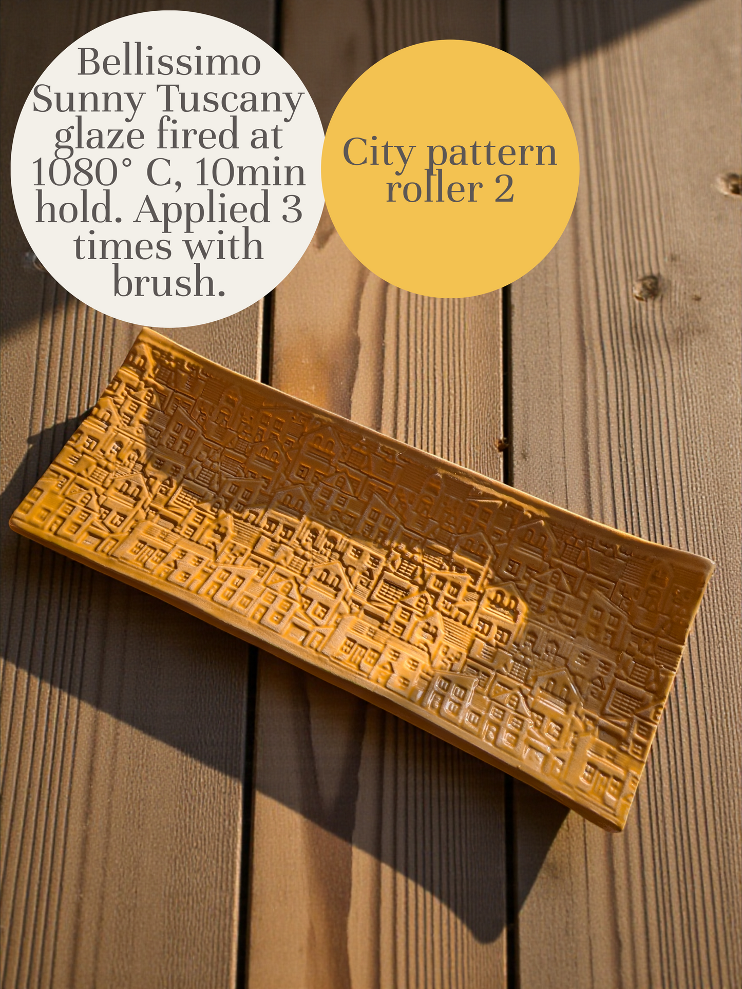 City Texture Roller – 3D Printed Pattern Roller for Clay & Polymer