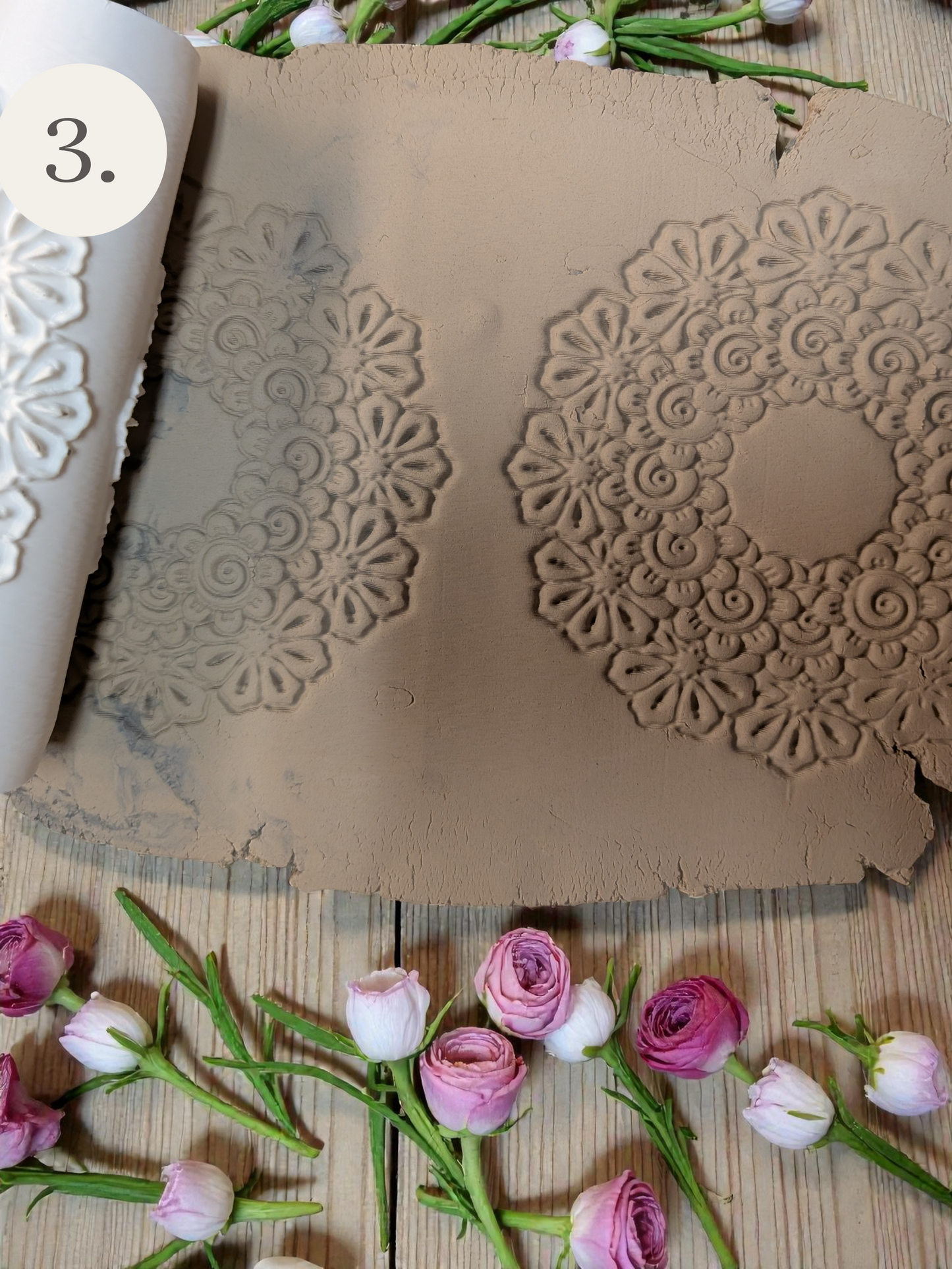 Henna Texture Rollers – Decorative Floral Patterns for Clay