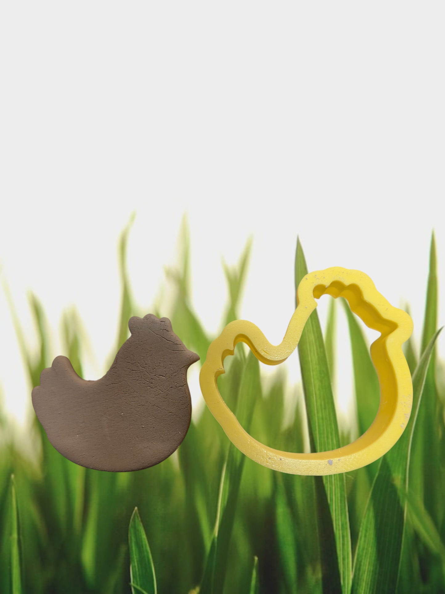 Easter Rooster Cutter — bold spring character for your clay creations