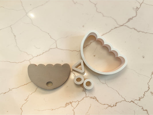 Ceramic Thermos Mug Lid Cutter Set – Straight or Scalloped + Drink Hole & Cat‑Ear Cutters