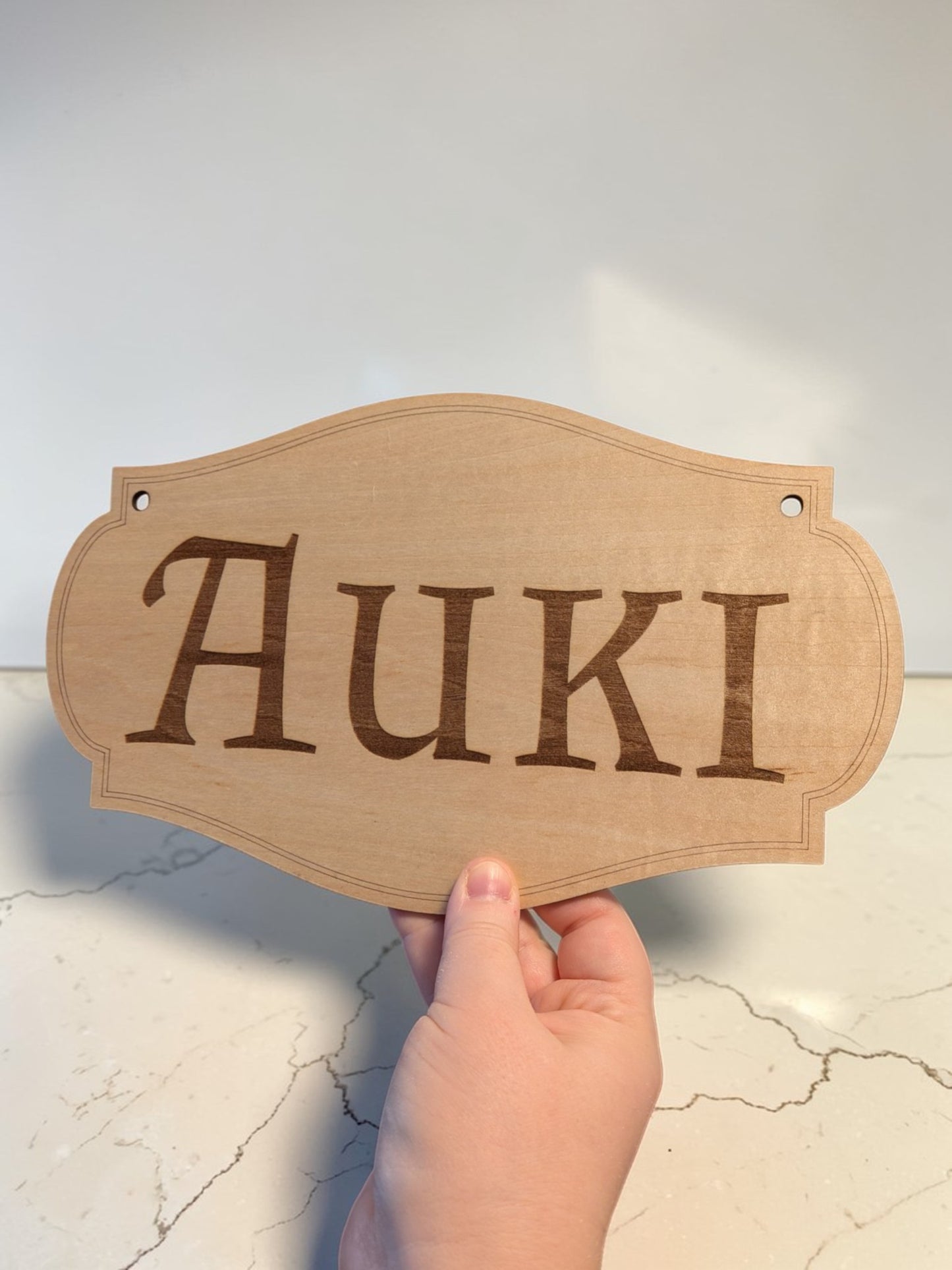 Personalizable Birch Plywood Sign - 2 sided