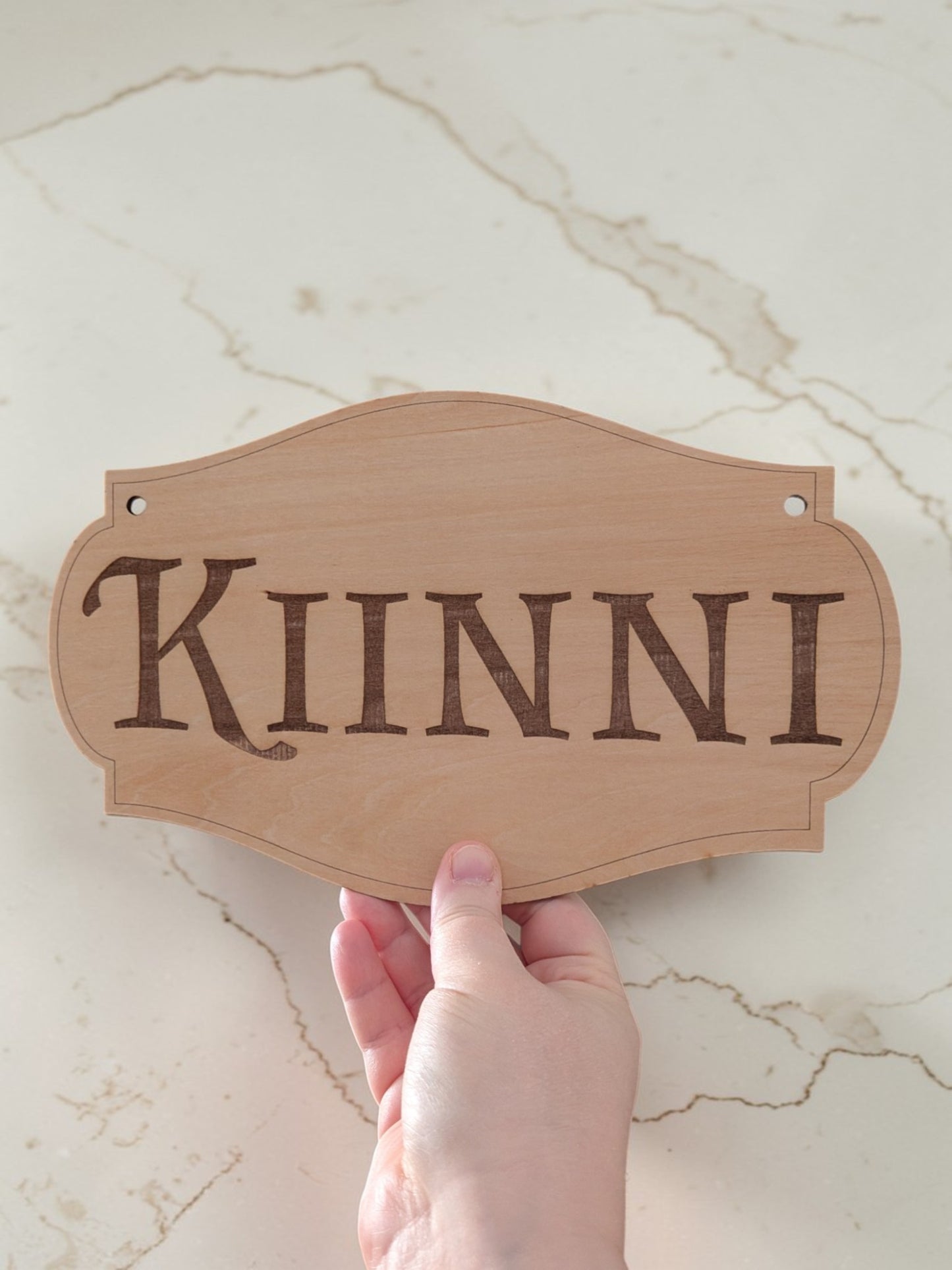 Personalizable Birch Plywood Sign - 2 sided