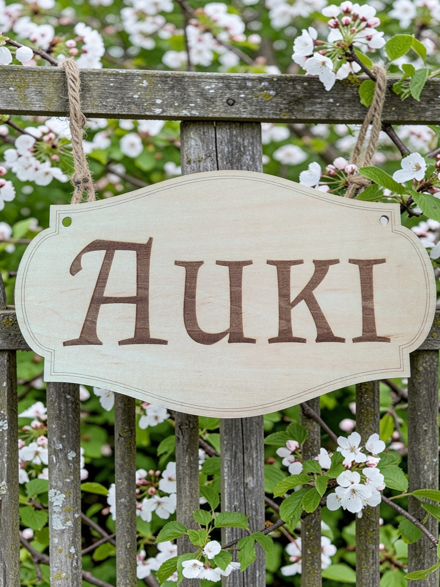 Personalizable Birch Plywood Sign - 2 sided