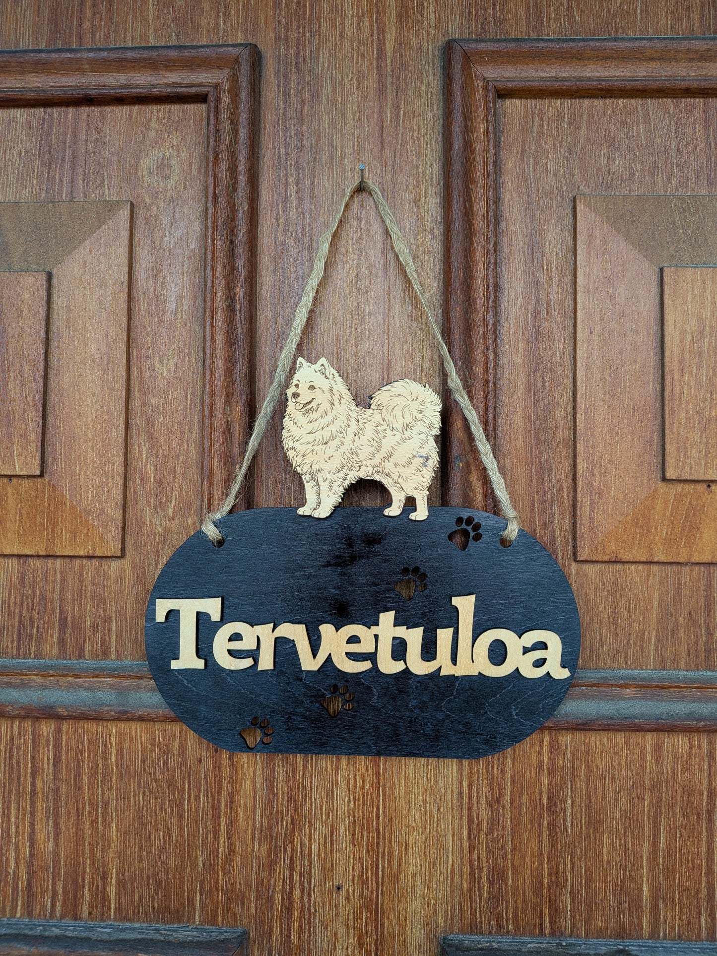 Birch Plywood Welcome Sign – Choose Your Dog Breed