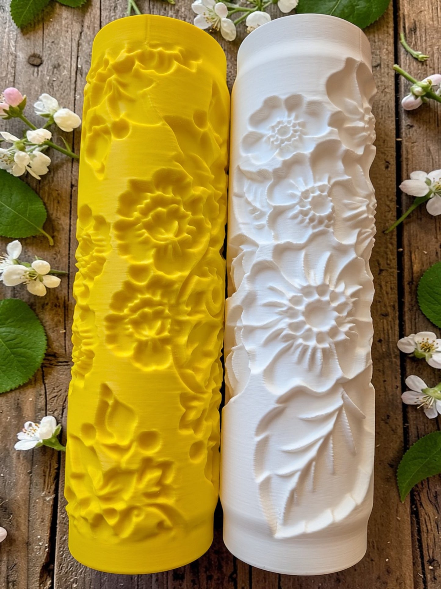 Flower Power Texture Rollers – Decorative Floral Patterns for Clay
