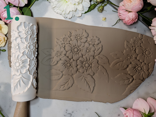 Flower Power Texture Rollers – Decorative Floral Patterns for Clay