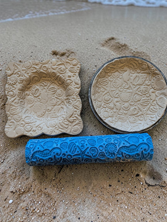 Ocean Theme Texture Roller – Seashells & Starfish