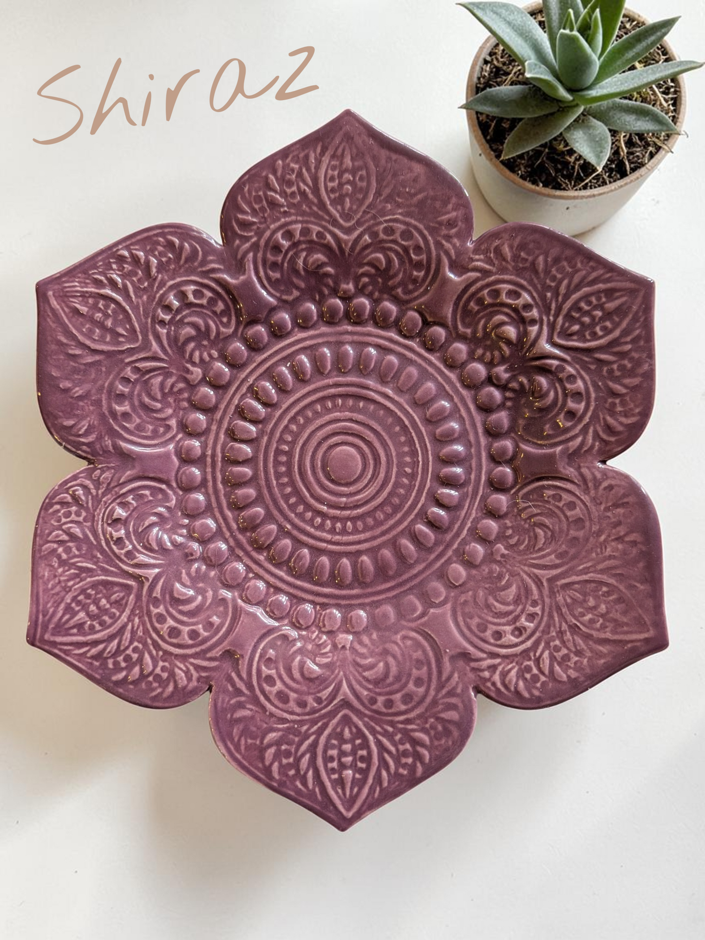 Handmade Mandala Tealight Plate - Made in Finland - Different Colours