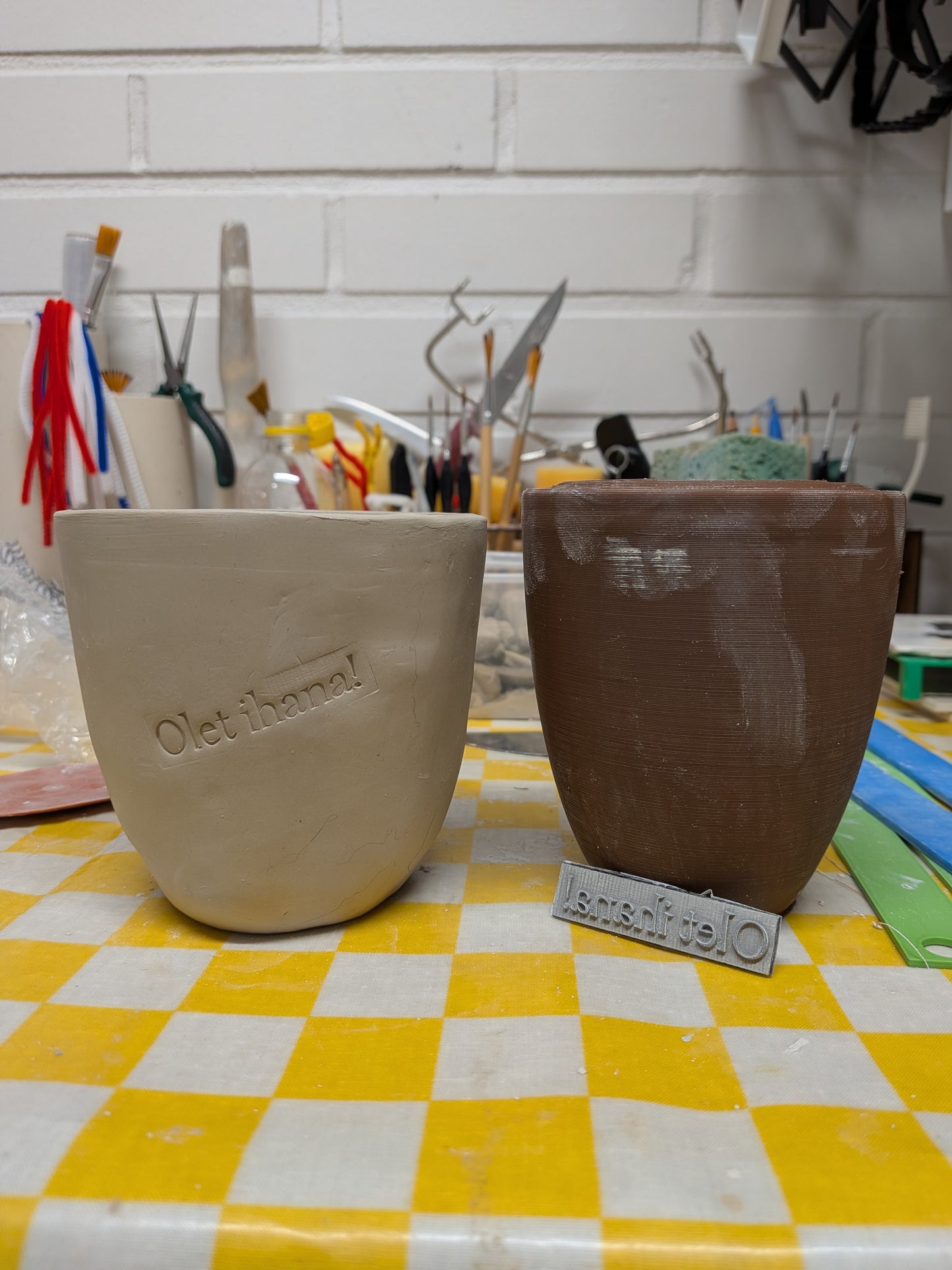 Clay Support Mold, Tumbler
