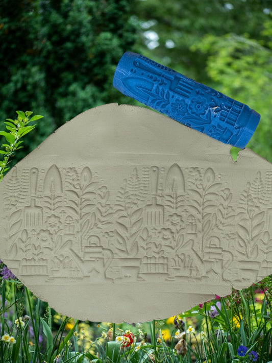 Garden Texture Roller – Decorative Patterns for Clay