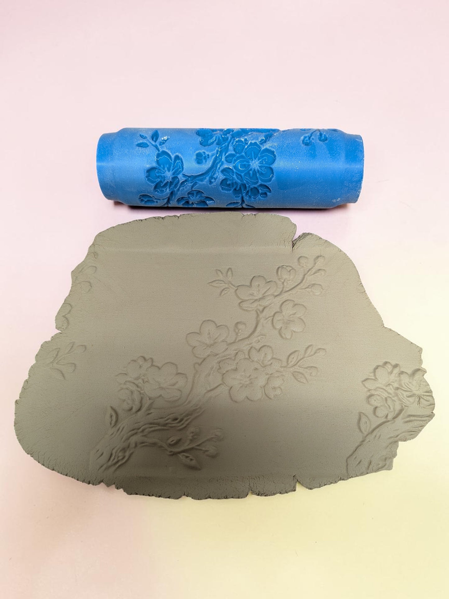Apple Flower Texture Roller – Decorative Patterns for Clay
