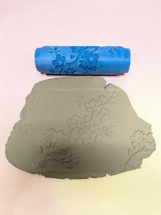 Apple Flower Texture Roller – Decorative Patterns for Clay