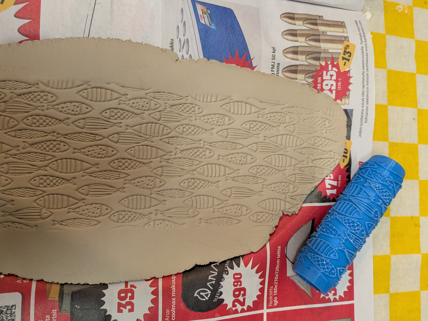 Fish Texture Rollers – Decorative Patterns for Clay