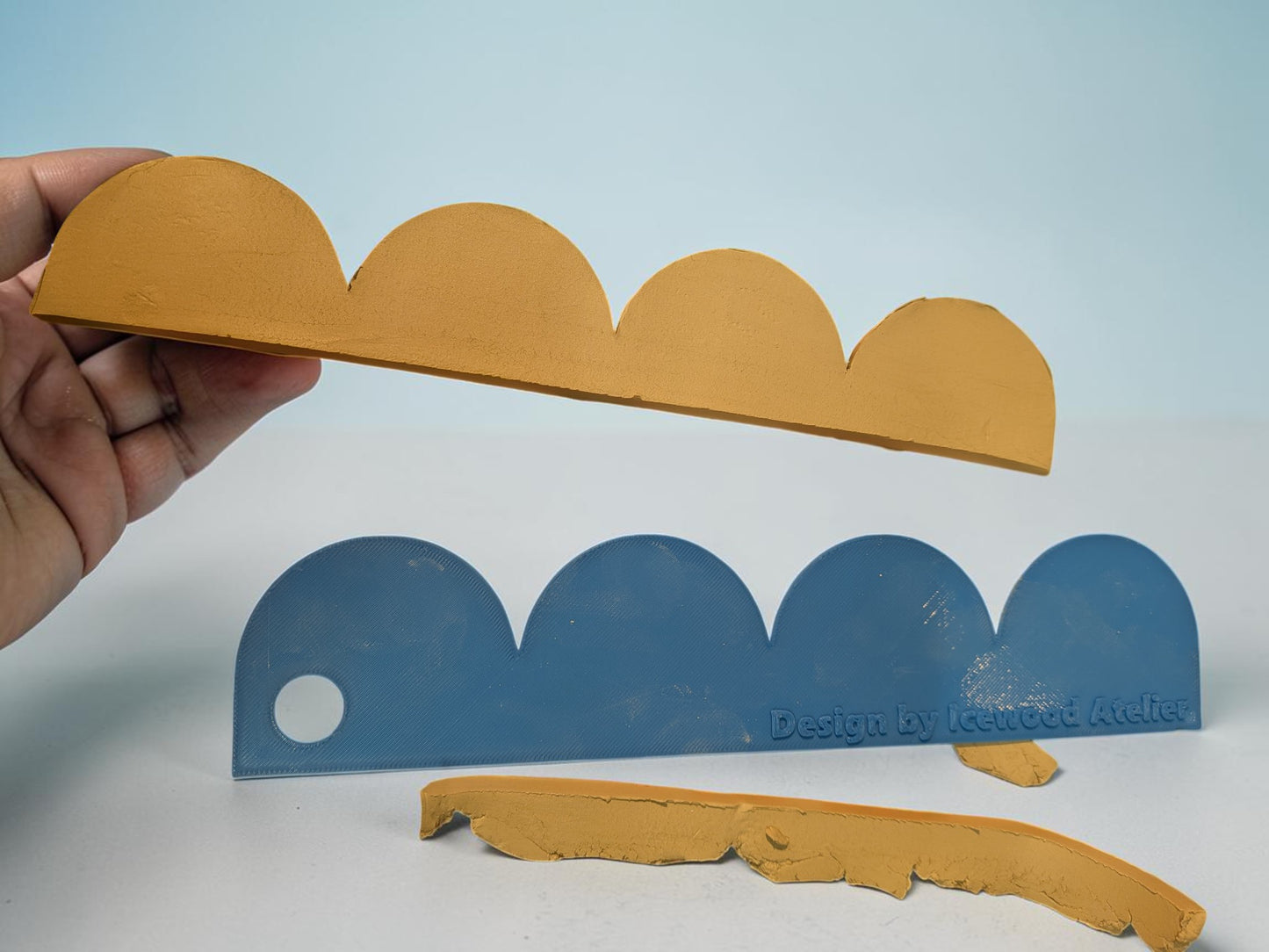 Scalloped Edge Shaping Template Set – Clay & Craft Tool