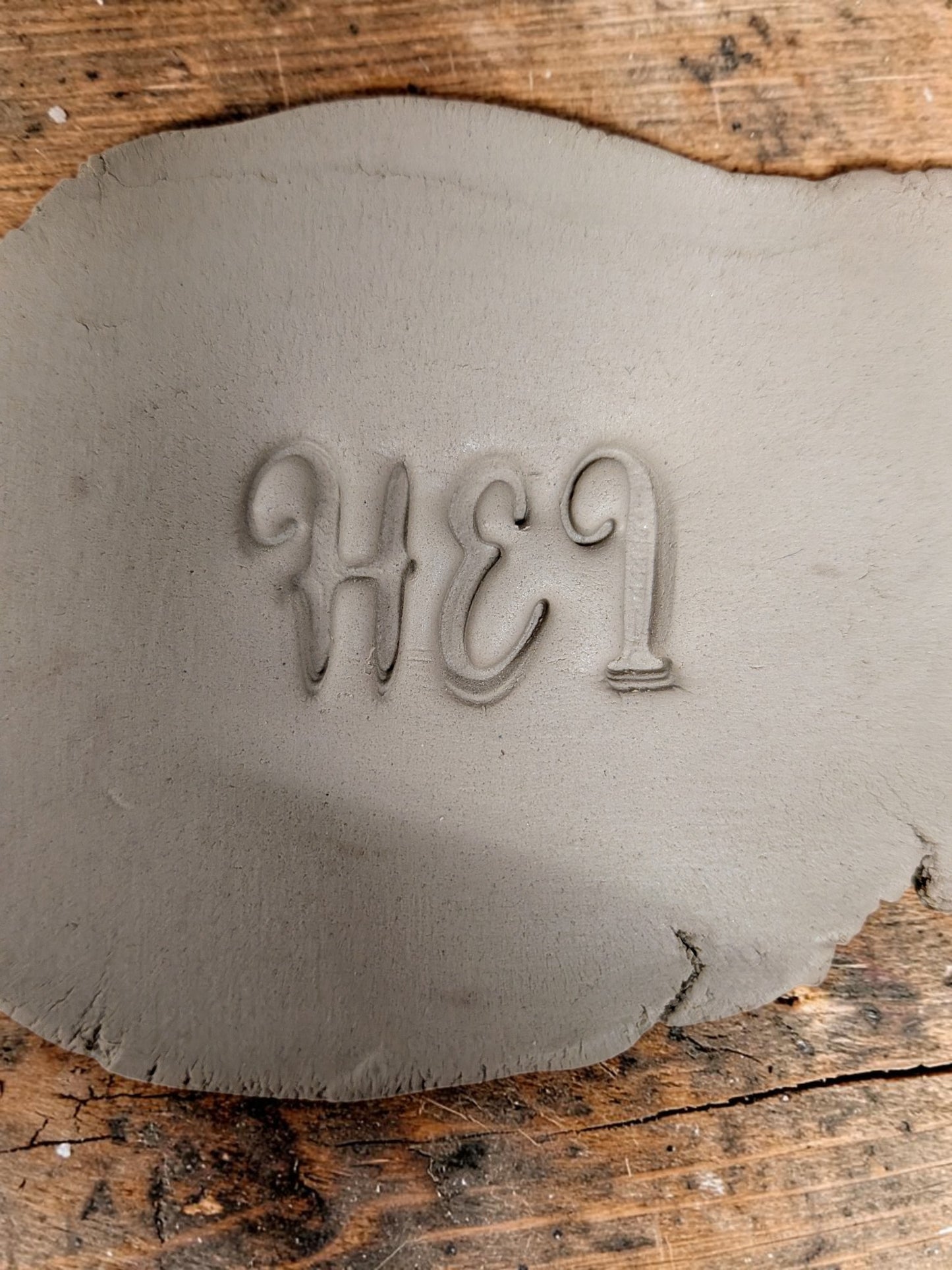 Magnolia Script Scandinavian Alphabet Stamp Set for Clay