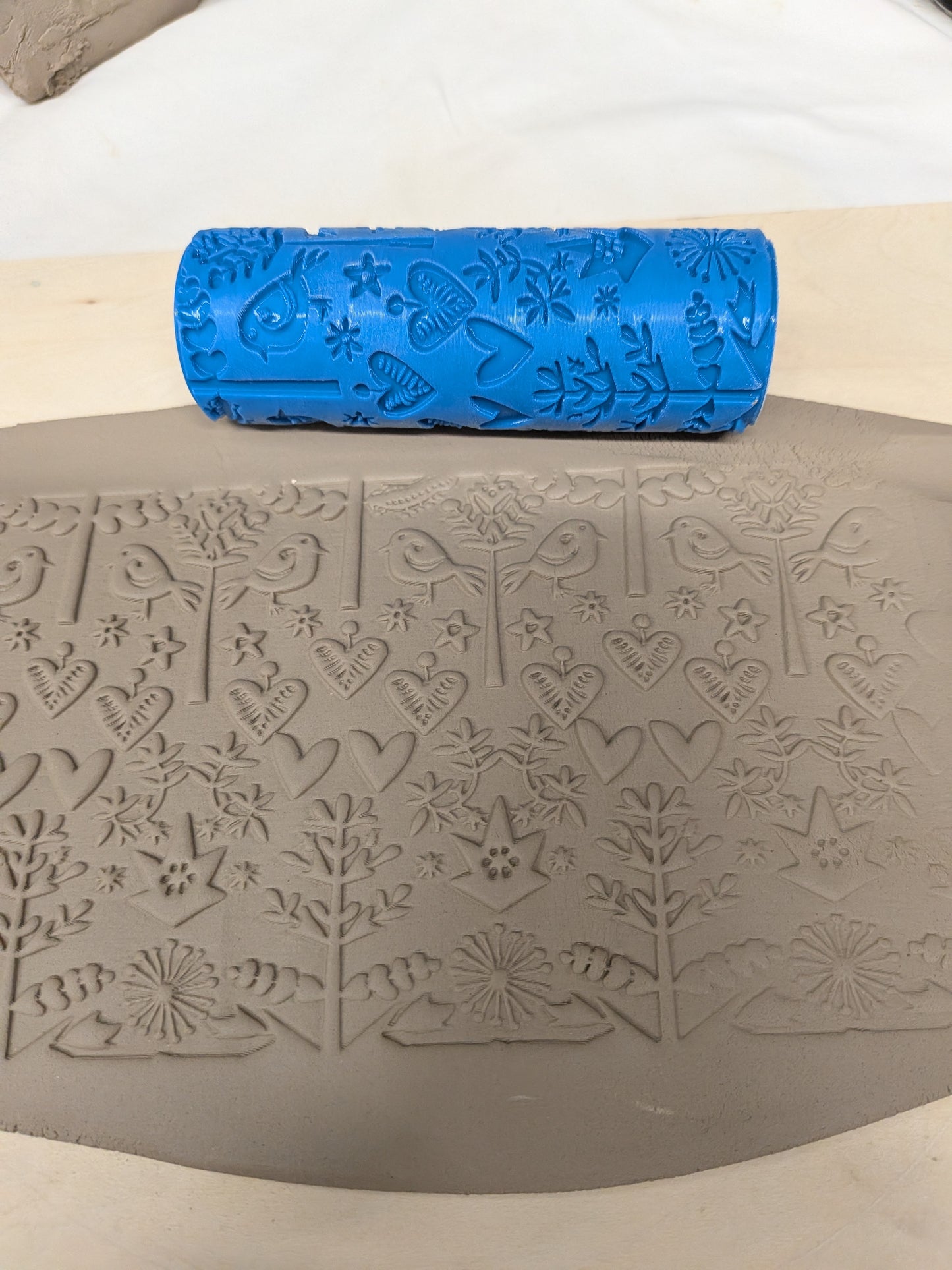 Nordic Christmas Folk Pattern Roller for Clay